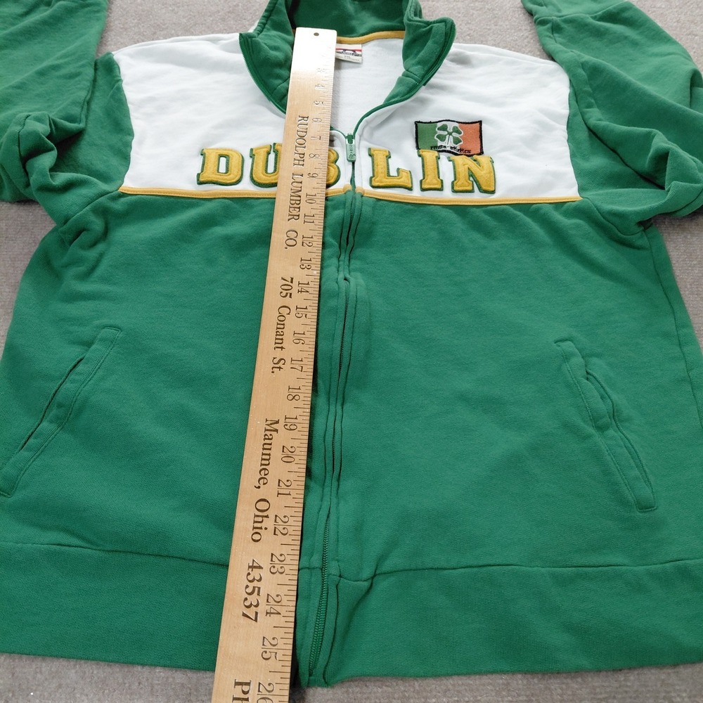 Vintage Roma Atletica Dublin Ireland Full Zip Pockets Jacket XXL 2XL St Patricks - Picture 7 of 13